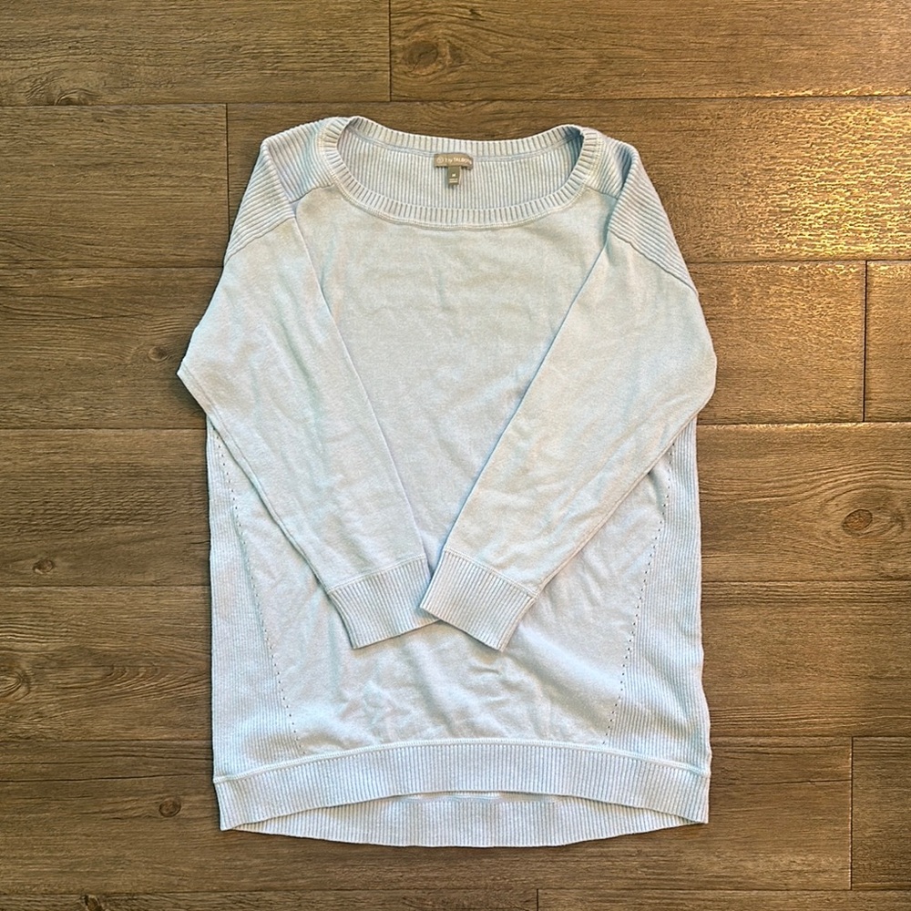 Talbots Soft Blue Crew Neck Sweater